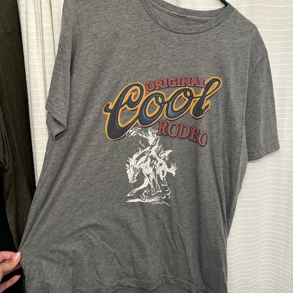 Cool Rodeo Gray Graphic T-Shirt